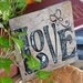 Love Slate Trivet Engraved Decorative Tile