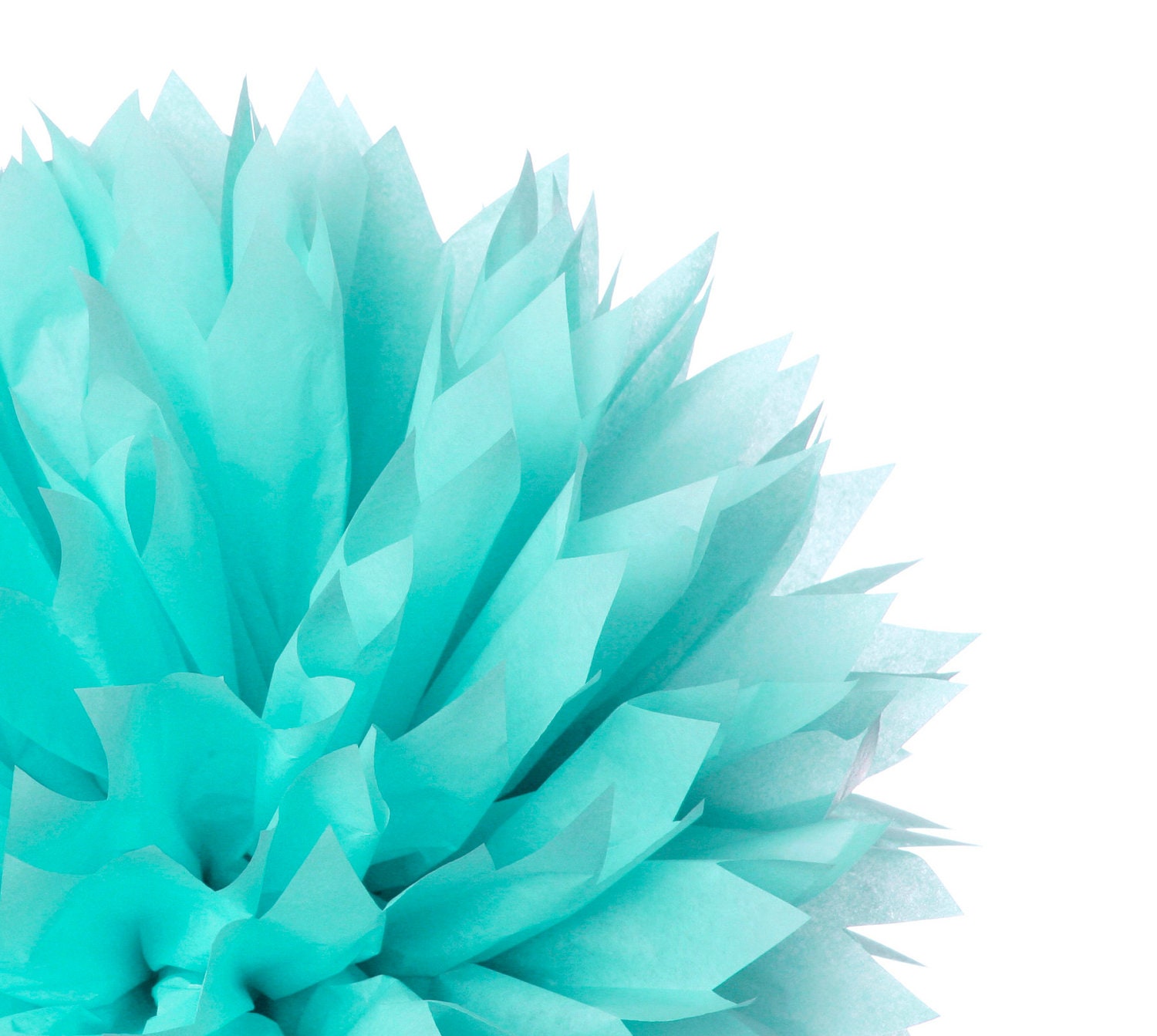 Ice Blue 1 Large tissue paper pom pom