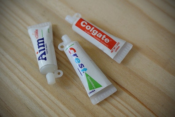 3 Vintage Toothpaste Charms featured image