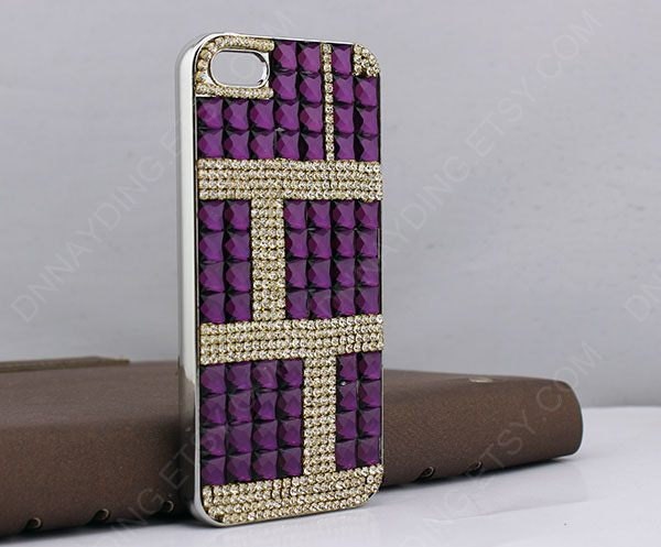 Bling  Sapphire  luxurious rhinestone iphone 5 case iphone 4 case iphone 4s cover samsung galaxy s4 phone case galaxy s3 galaxy note 2 s2