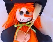 50 % off ask for code. Halloween witch . Perfect for holiday decoration, table centerpiece, jar or candle topper, puppet, party.