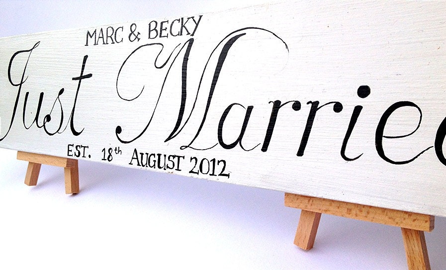 Personalised Wooden Handmade Shabby Chic Vintage Sign Plaque