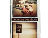 Skateboard Dogs - Swim Hermosa Beach iPhone 4 or 4s case