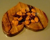 Amazing Handcarved Wooden heart .