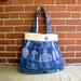 Philadelphia Landmark Bag - Blue & Tan