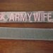 Army Wife ACU Pink Name Tape with Velcro - Pink Ribbon