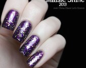 Nail Polish: 2013 - Gold, Fuschia, and Purple Glitter Polish