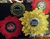 Bottlecap Flower brooches