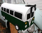 Hunter Green Volkswagen Bus Mailbox by TheBusBox Custom made - Choose your color - SplitBusBox