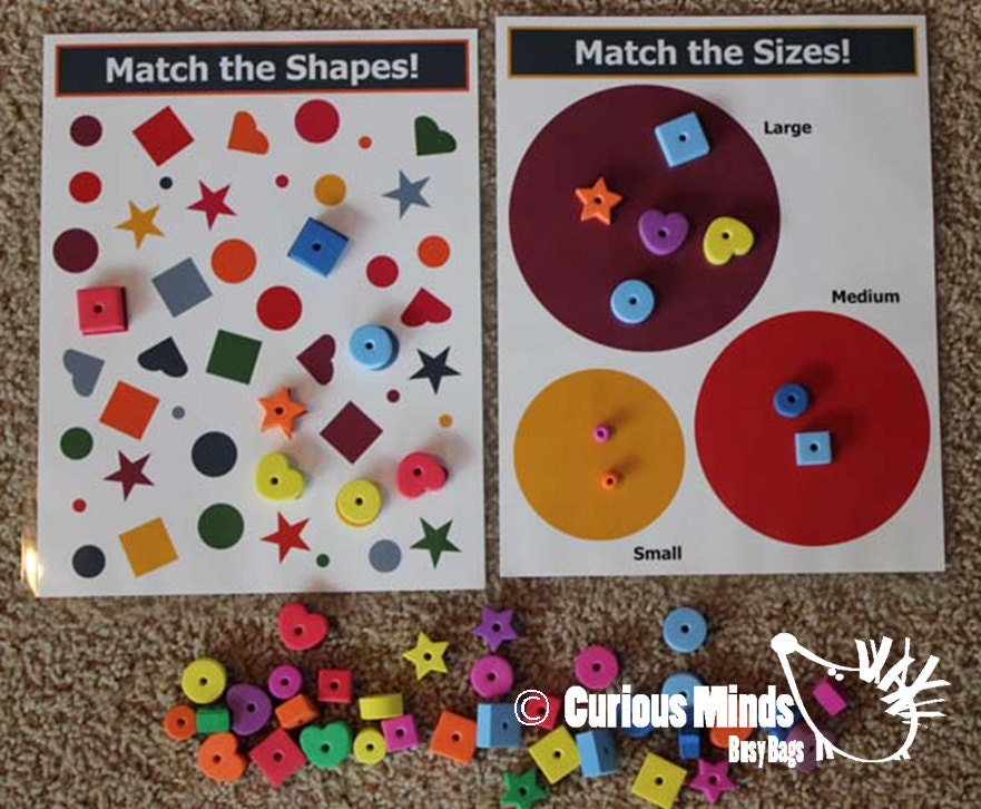 Busy Bags (learning activity) Montessori