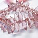 Last set AAA Mystic pink quartz gemstone briolette-faceted dew drop briolette-set of 5 Pcs-12-16 mm-Item No.41