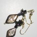 Fresh  Water Pearl Earrings, Handcrafted Beadwork Jewelry. Luminous shades of burgundy. J111133. Graduation Gift. PROM