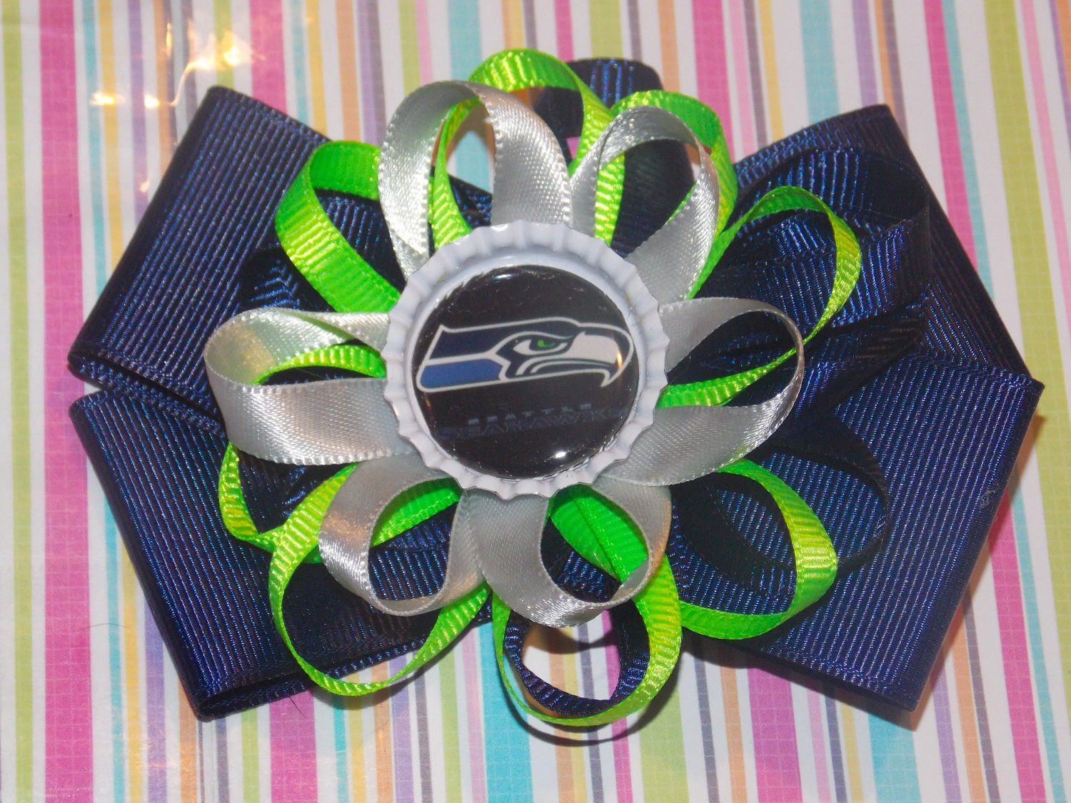 Seattle Seahawks Hair bow
