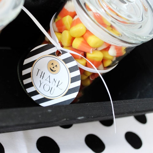 Jack-o-lantern Printable Favor Tags : Printable Party Designs by The Tiny Tiara Il_570xn