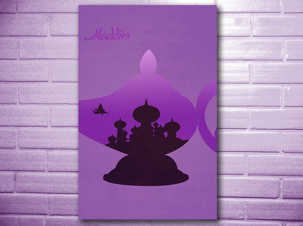 Aladdin poster fan art minimalist poster geekery