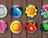 Pokemon Kanto Badge set