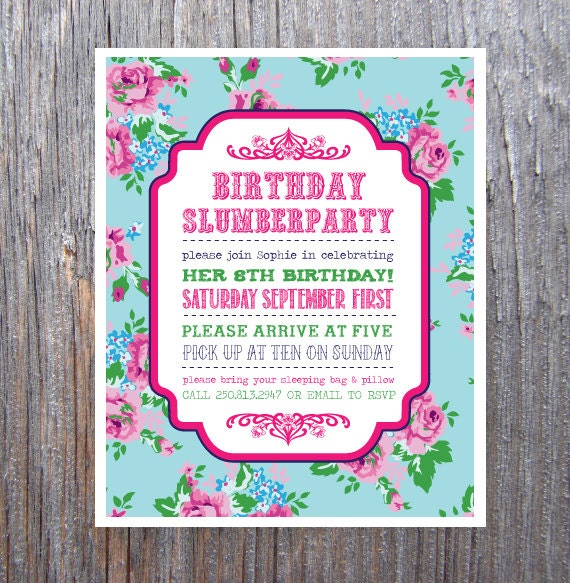 country birthday invitations