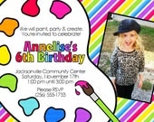 Artist Painting Party Birthday Invitation Il_170x135