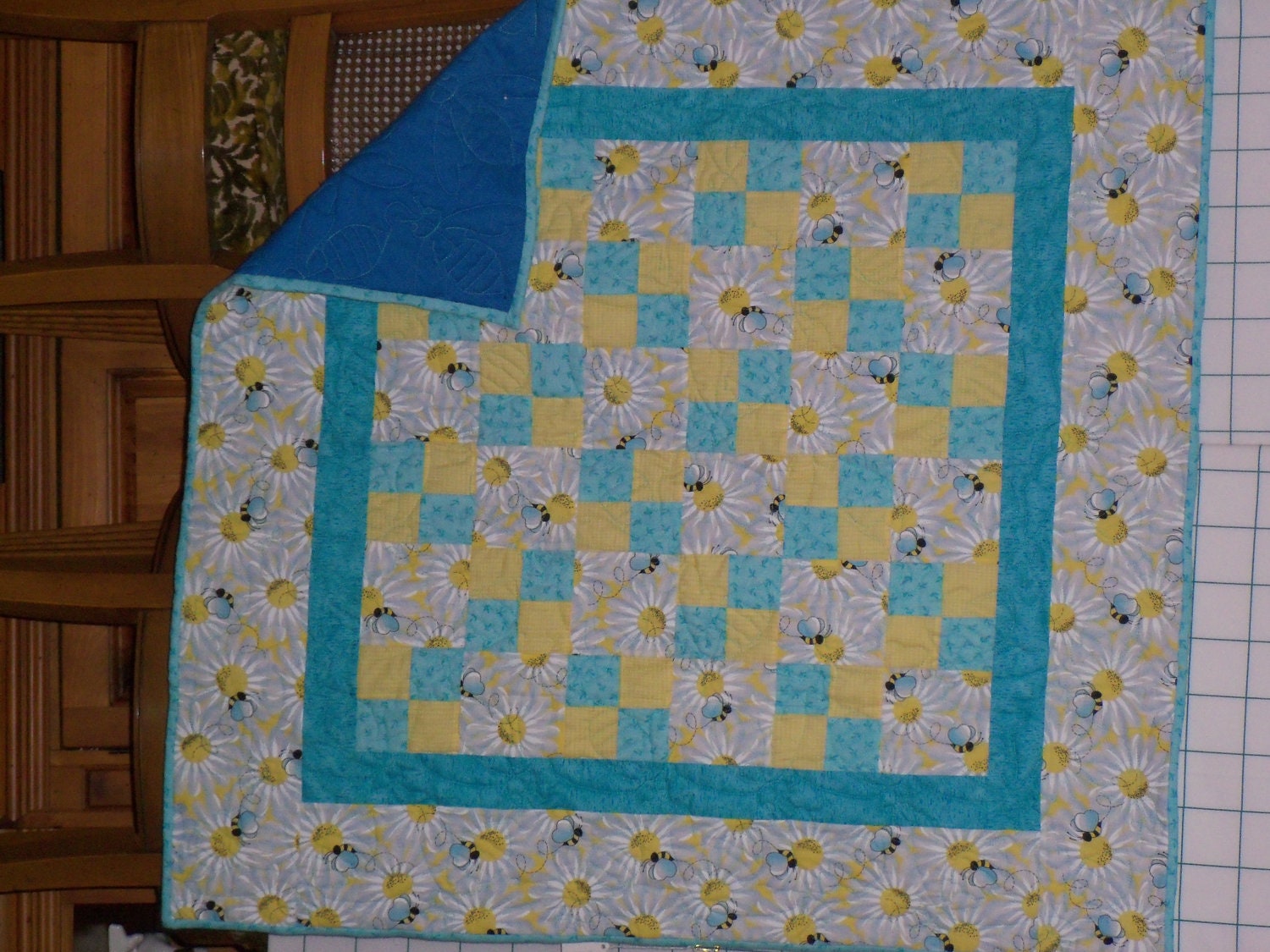 Bumble Bee Baby Quilt by jpwcraftsquiltsnmore on Etsy