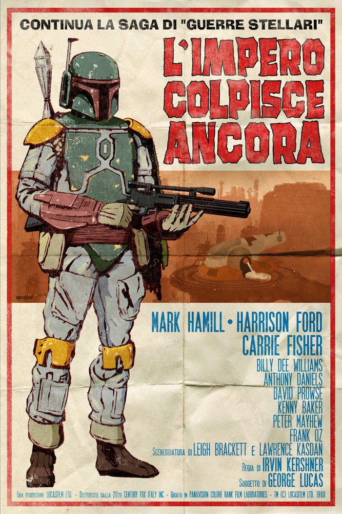 Star Wars Spaghetti Western Trilogy- 3 Posters (11"x17")
