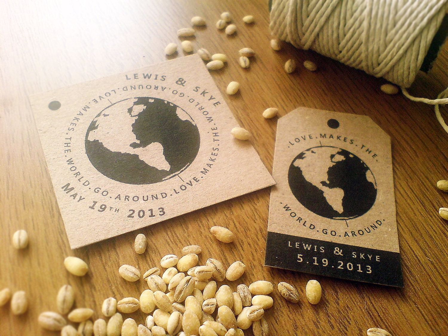 PRINTABLE Travel Themed Wedding Favor Tags