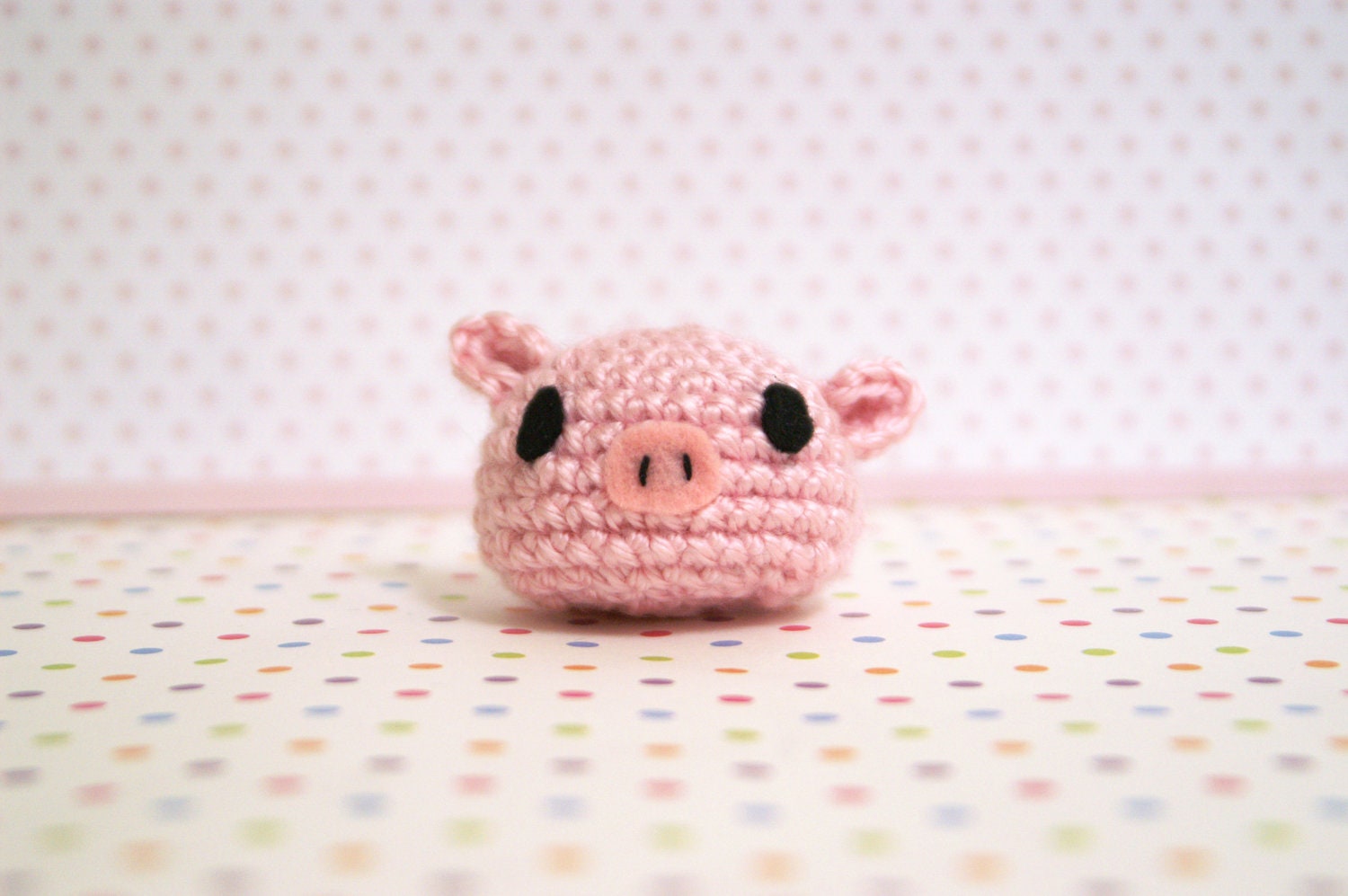 Crochet Pig Bun Buddy