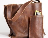 Brown leather tote bag, shopper bag leather tote, Brown handbag, Brown cow leather - maykobags Brown leather tote bag, shopper bag leather tote, Brown handbag, Brown cow leather - maykobags