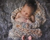 Newborn Baby Photo Prop Blanket Photography Props Beige/Gray 18''x18''