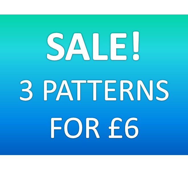 SALE - 3 Cross Stitch Patterns for 6GBP (PDF)