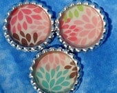 Colorful Flowers, Mums, Flower pattern magnet