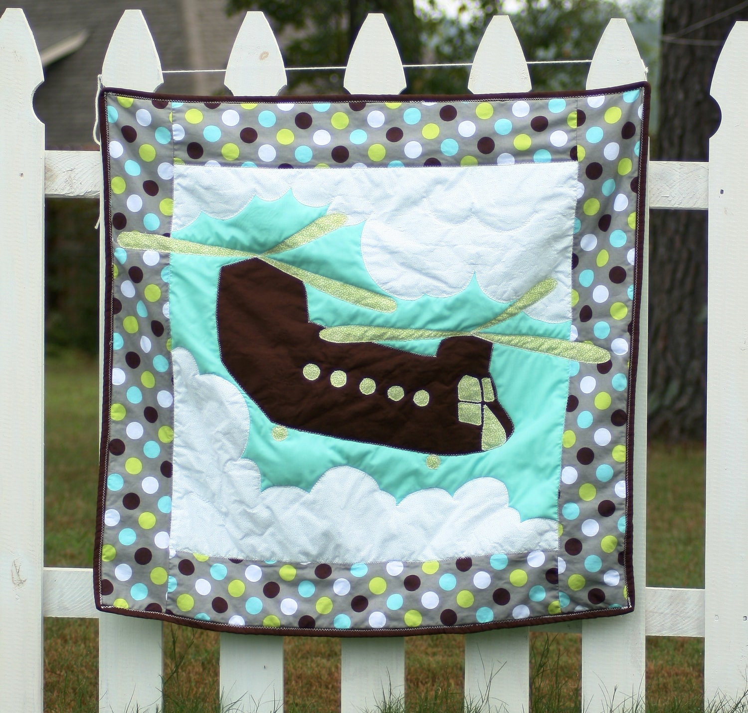 Custom Chinook Baby Quilt by MadewithLovebyLyn on Etsy