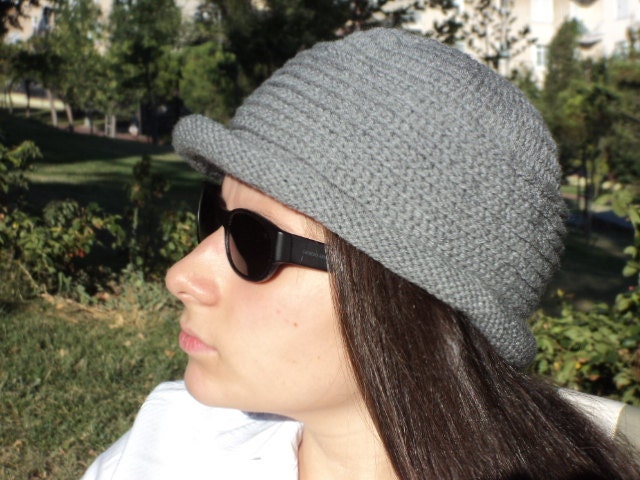 Sale, Wool hat, handmade hat, gray hat. Accessories. Stylish design for you. Ready to shipping. - beyazdukkan