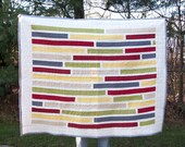 Modern Colorful Stripe Quilt