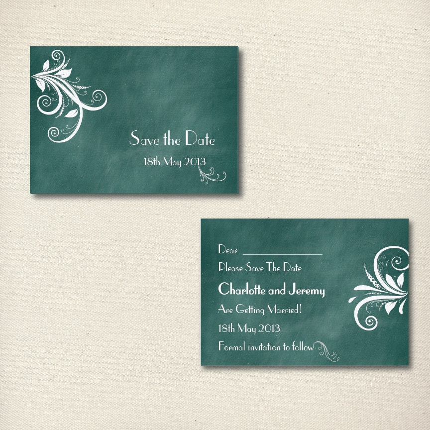 Vintage 1920s, Art Deco inspired, DIY Printable Wedding Save The Date Il_570xn