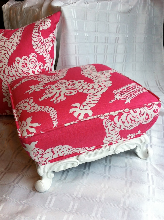 RESERVED for Alexis - Lily Pulitzer Tail Lights foot stool