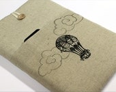 Laptop, Case, MacBook Pro, Sleeve, padded, pocket, hot air balloon, clouds, 13 in