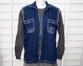 Denim Vest Cut Off Jean Jacket Unisex