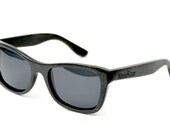 WoodRoze Wooden Sunglasses // Black Bamboo // Polarized Grey Lens //  Dozer