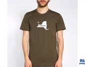 New York State Tshirt  - Mens T shirt American Apparel - S M L XL (9 Colors Available)