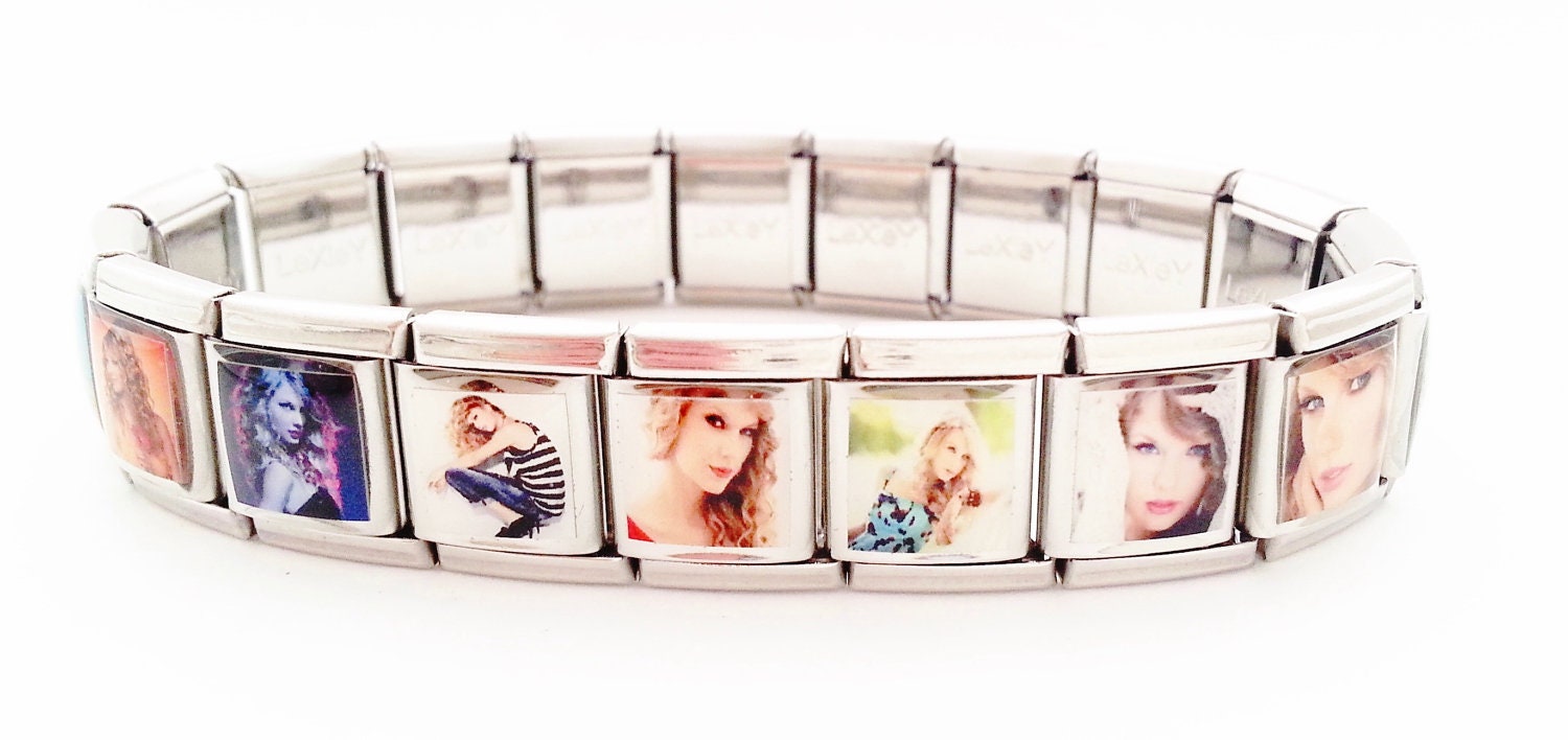 Taylor Swift Inspired Complete Italian Charm Link Bracelet