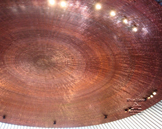 Spaceship-like Travel Photograph - Copper Dome Roof of the Temppeliaukio Church - Helsinki, Finland / several sizes & canvas wraps available