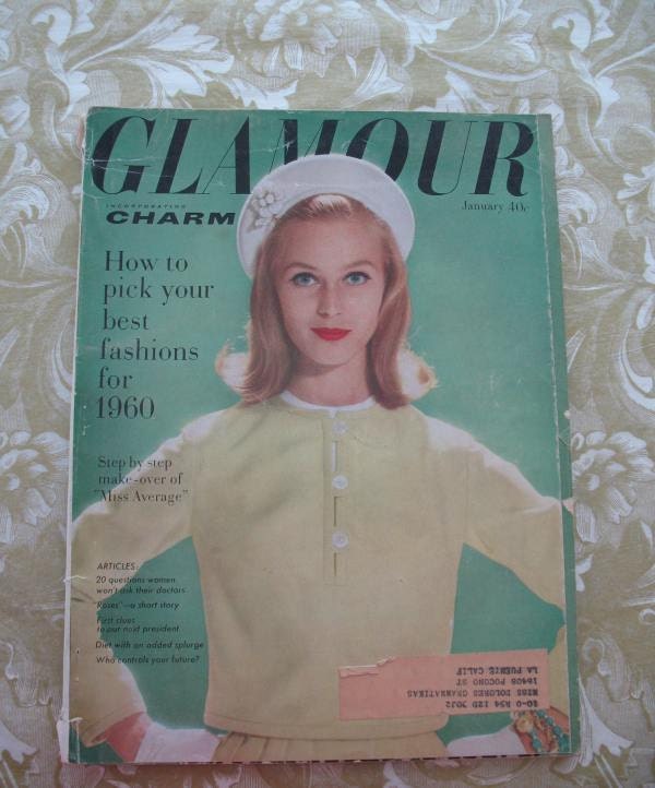 Vintage Glamour Magazine January 1960 Spring Fashions