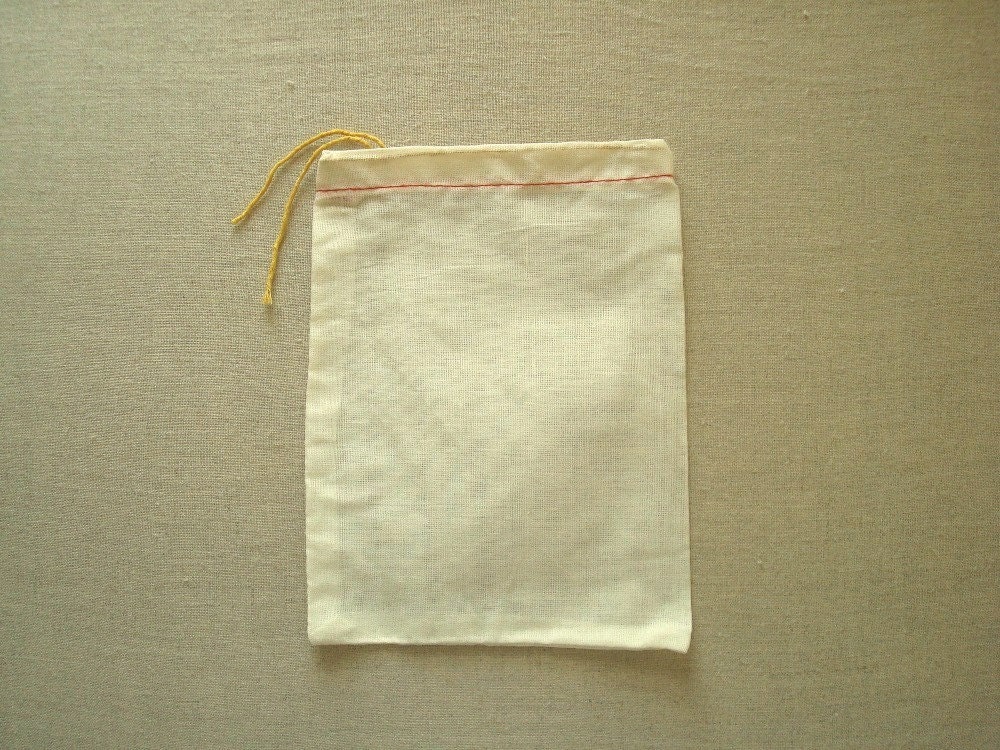 6 x 8 qty. 100 Better Cotton Muslin Bags, 100 plain cotton bags