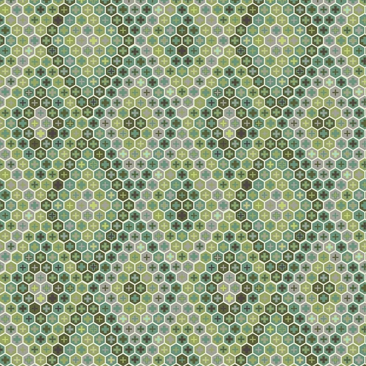 Tula Pink Salt Water Tortoise Shell in Seaweed 1/2 meter