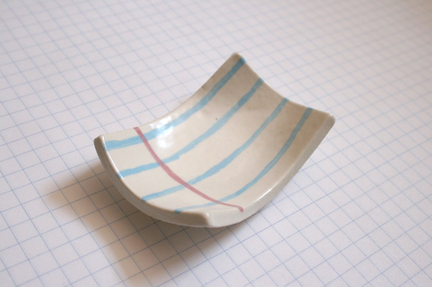 Notebook Paper Ceramic Tray