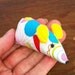 Catnip mouse, Cat toy, Pet toy: Abstract Flowers, Yellow Ears, Pink Tail