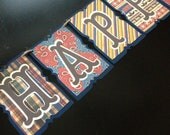Cowboy Western Happy Birthday Banner-Birthday Decoration, Photo Prop, Baby Shower, Party, BBQ