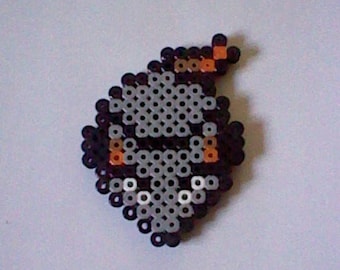 The Legend of Zelda Rat perler bead creation....melted beads with magnet on back
