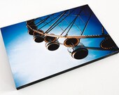 Big Wheel in Paris. 9" by 6"  Wooden block mounted Lomo Photograph. Shot on Film.