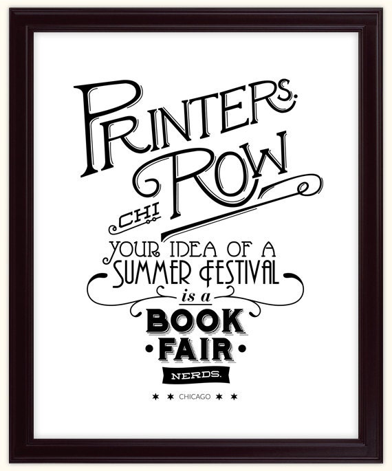 Printers Row 11x14 Silk Screen Poster